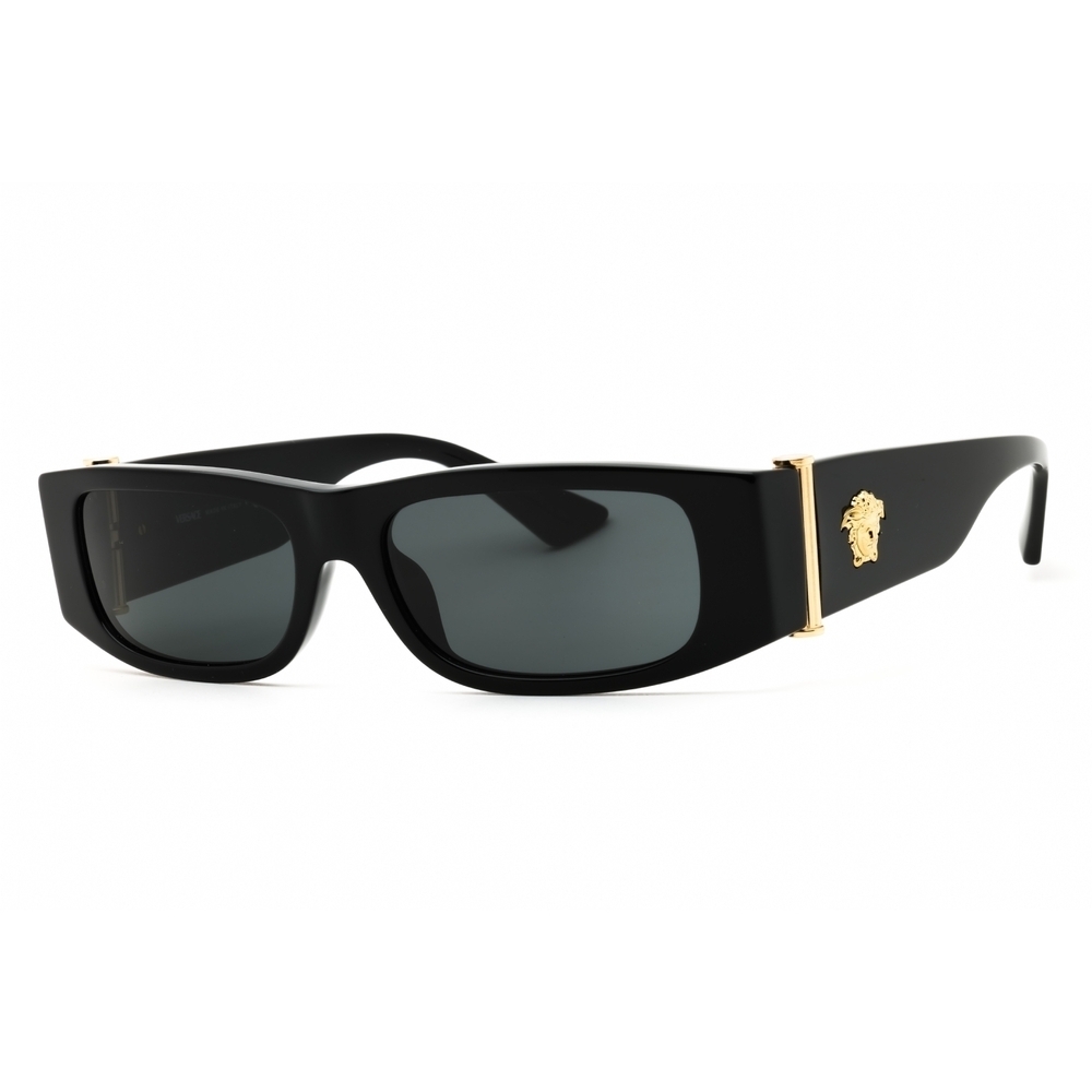 NWT Versace VE4476U Black Rectangle 55mm Sunglasses